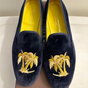 NIB Stubbs & Wootton Velvet Slippers - 9